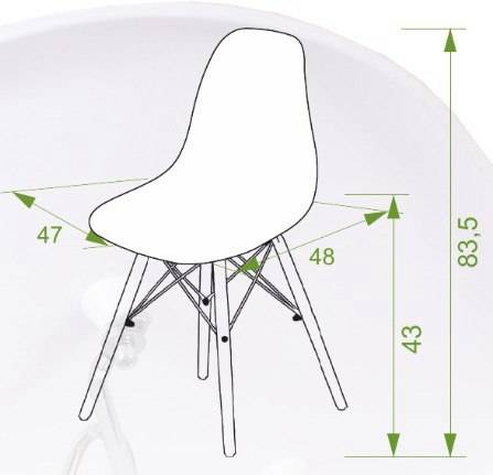 Стул Eames зеленый